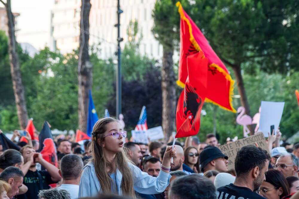 Albania Protest