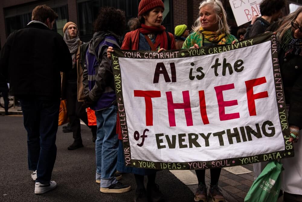 Anti-AI Protest London