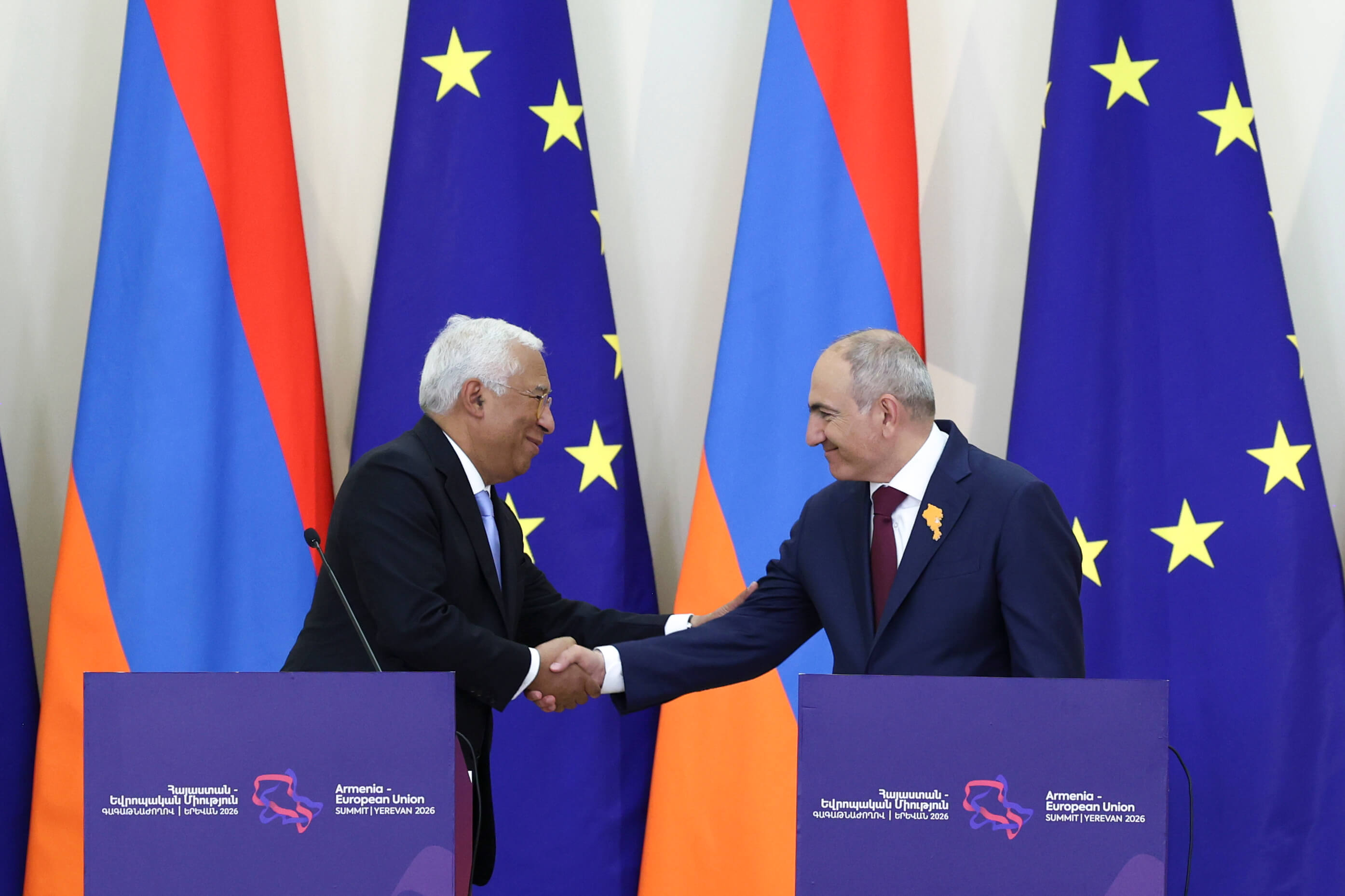 Antonio Costa, Nikol Pashinyan