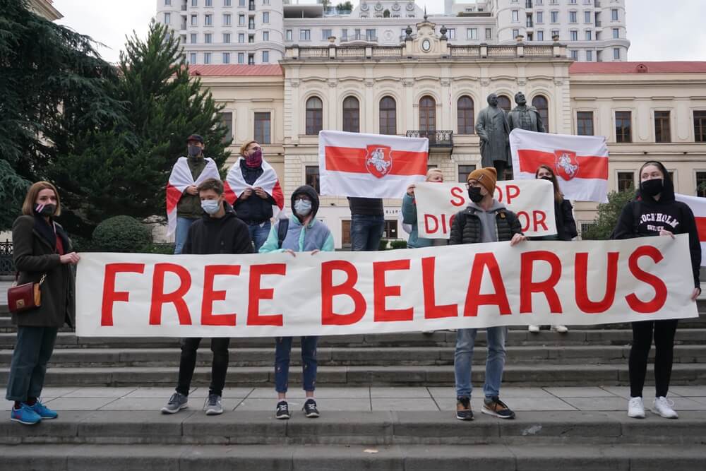 Belarus Opposition Protest Georgia