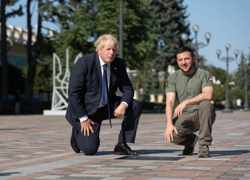 Boris Johnson, Volodymyr Zelensky