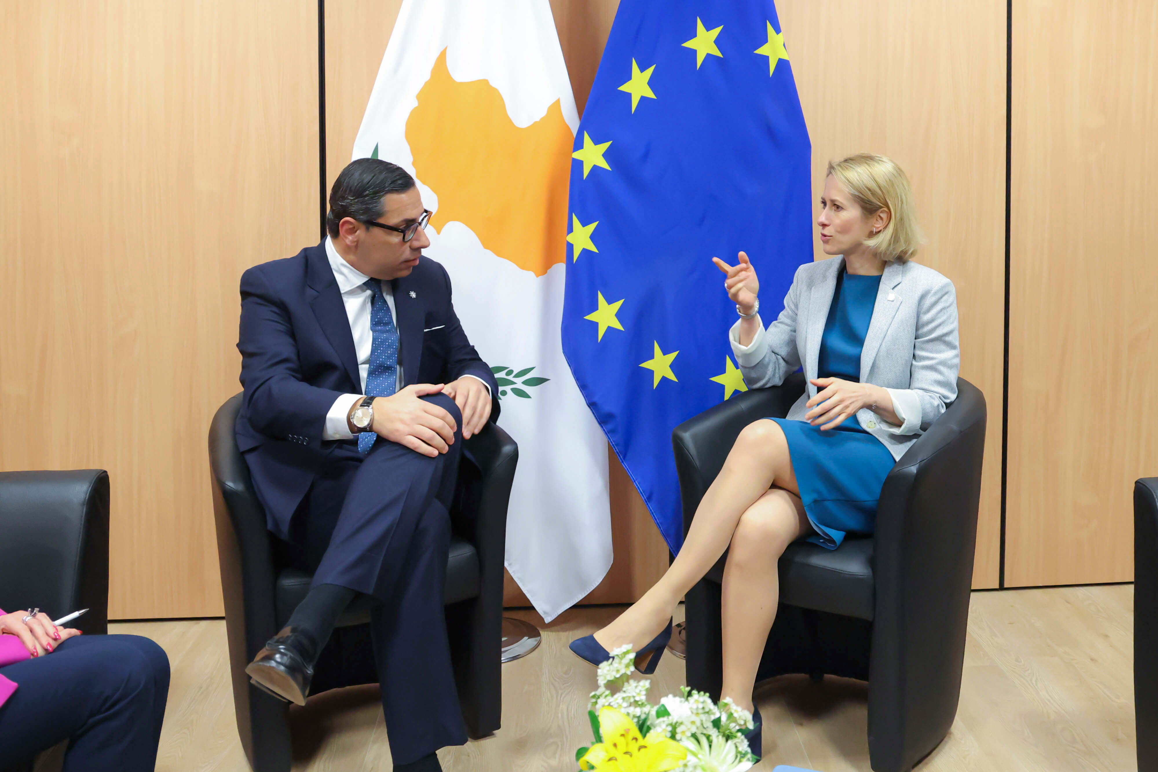 Constantinos Kombos, Kaja Kallas