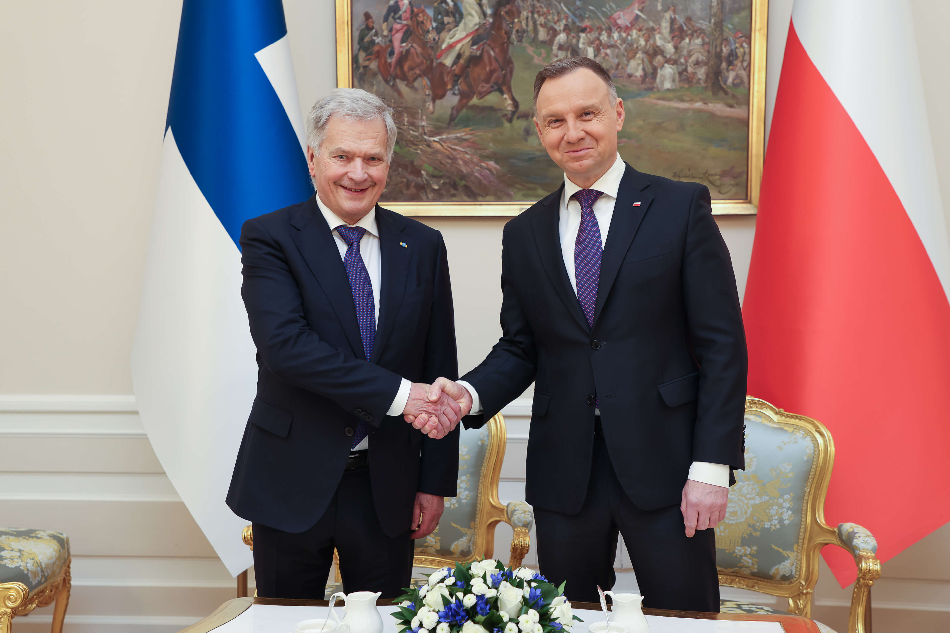 Presidents of Finland and Poland 