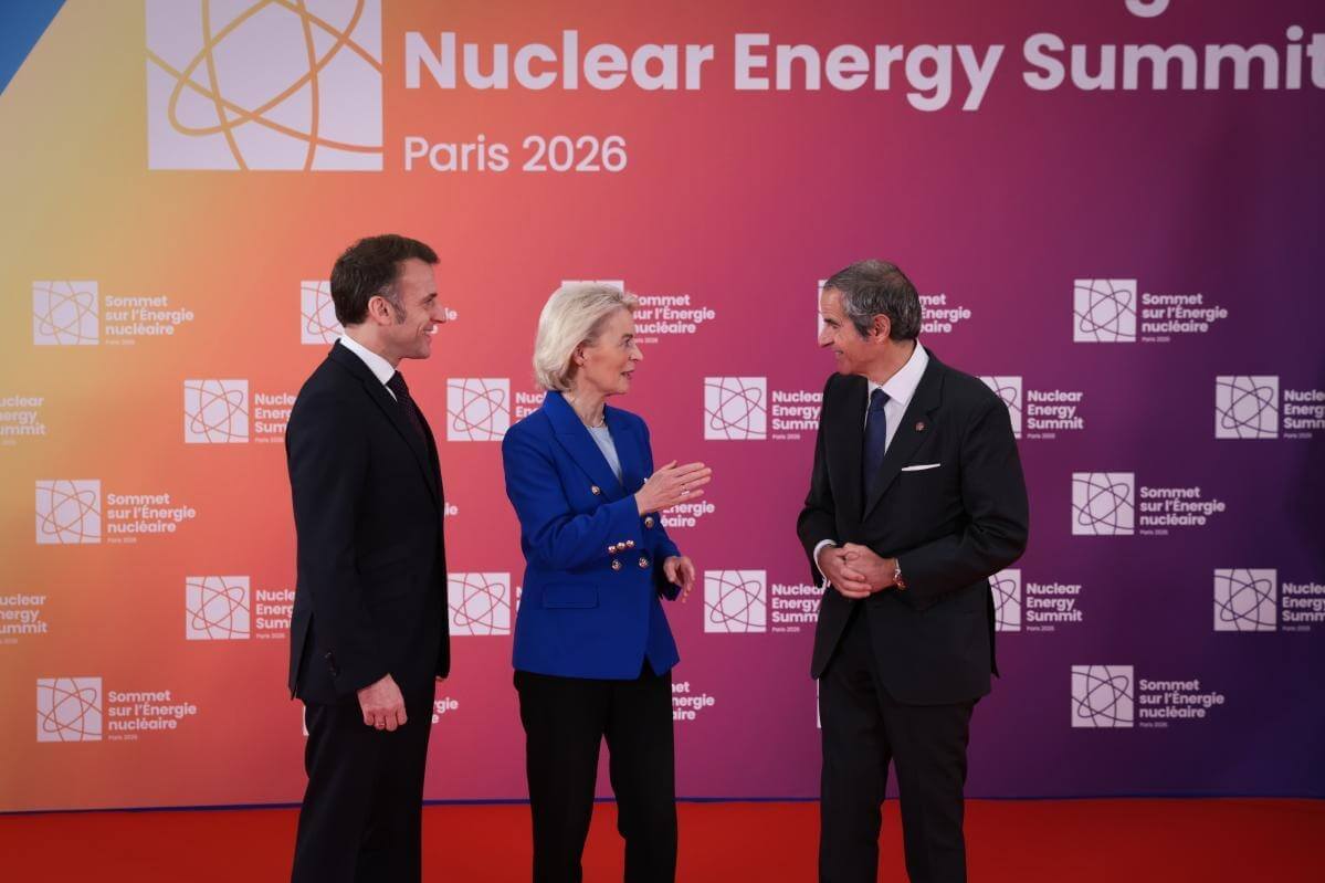 Emmanuel Macron, Ursula Von der Leyen, Rafael Grossi
