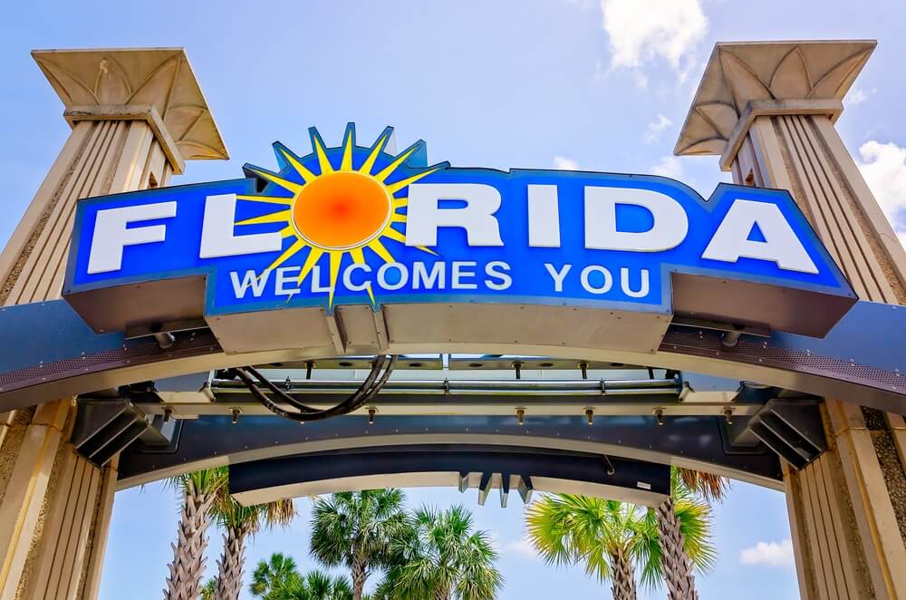 Florida Welcome Sign