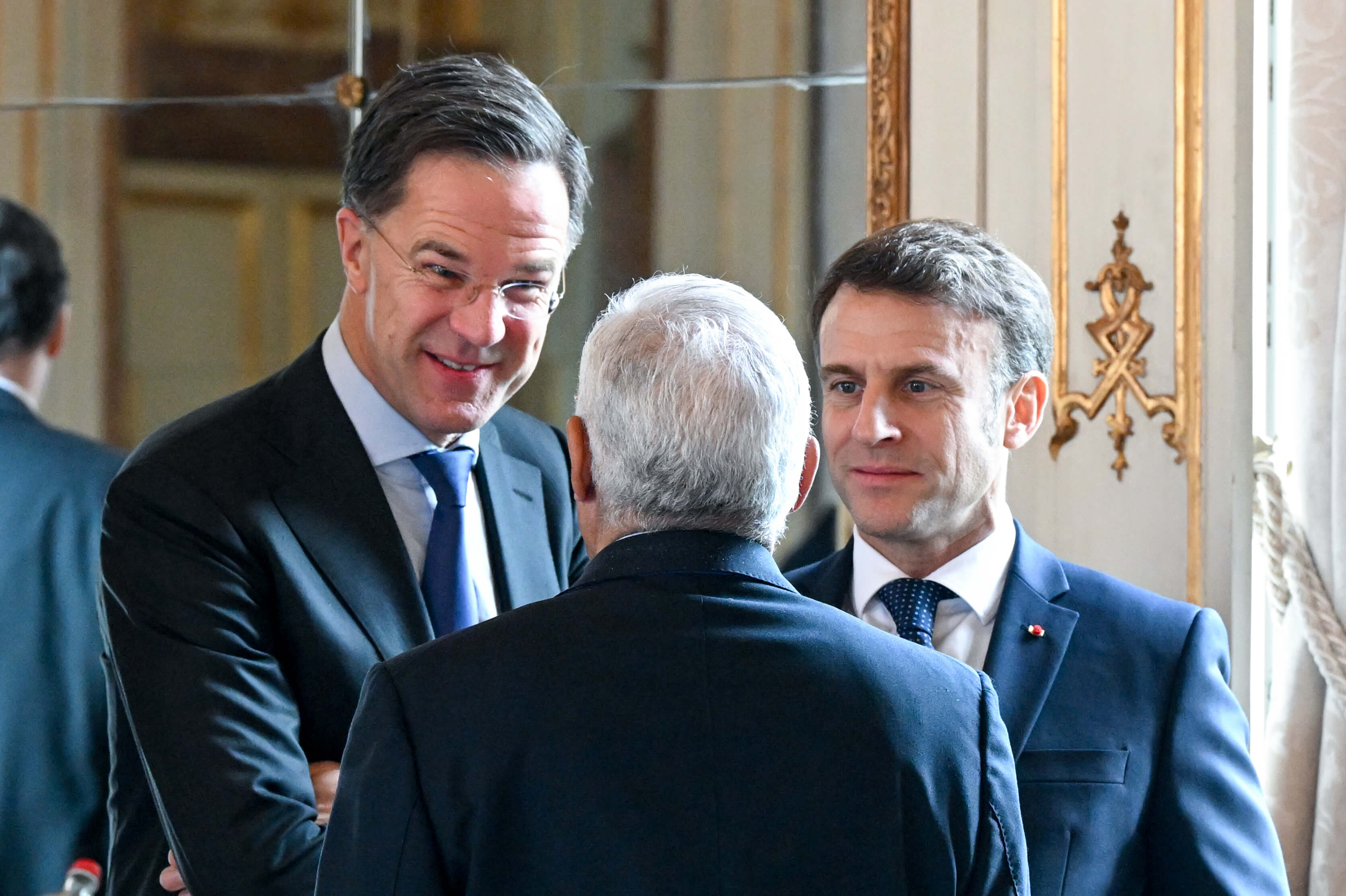 Mark Rutte, Antonio Costa, Emmanuel Macron
