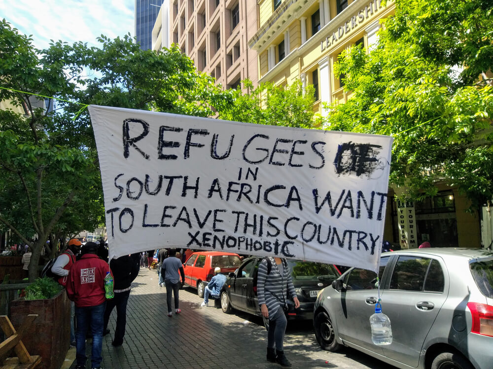 South Africa Immigrants Protest