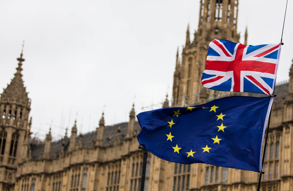 UK EU Flags
