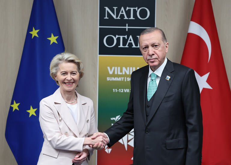 Ursula von der Leyen, Recep Tayyip Erdogan