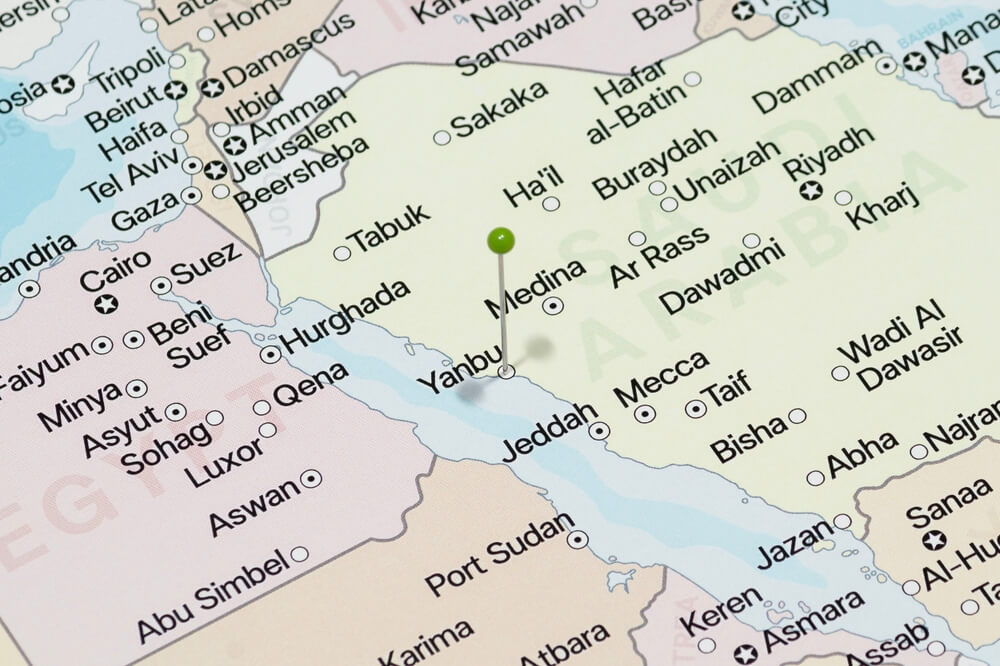 Yanbu Saudi Arabia Map