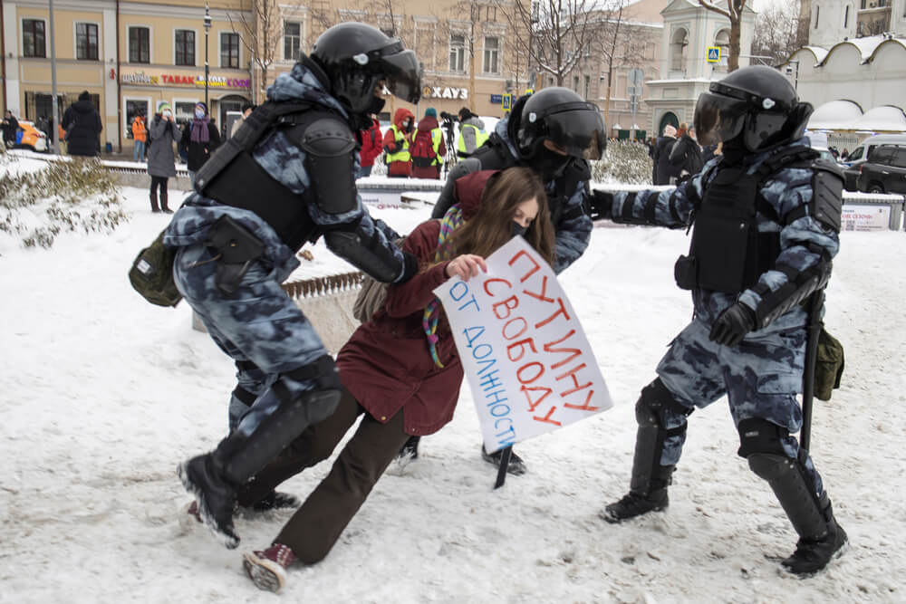 Russian opposition protest