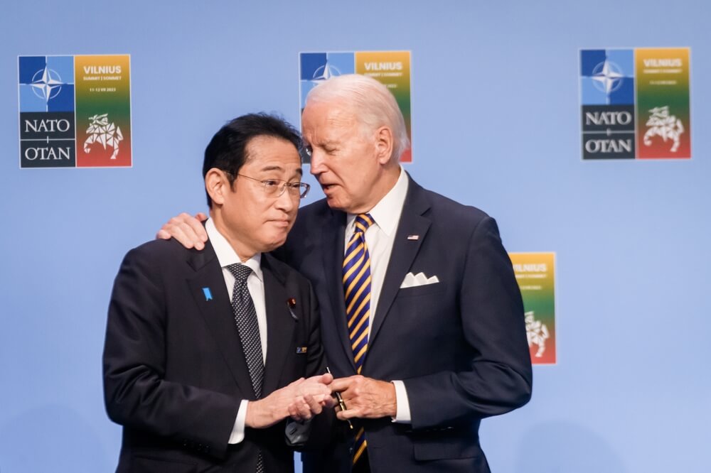 Fumio Kishida with Joe Biden