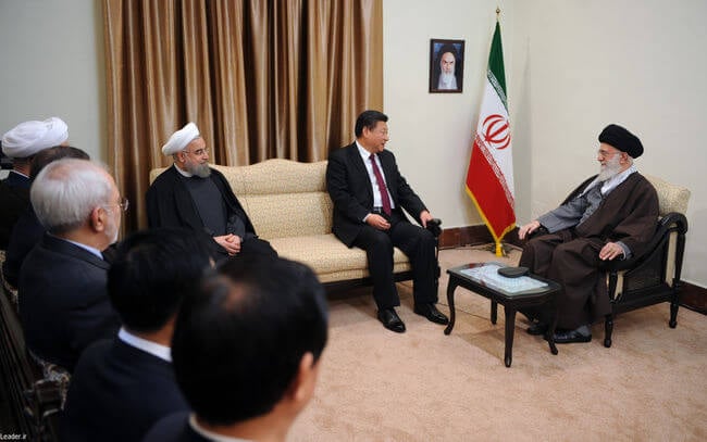 Xi Jinping with Ali Khamenei
