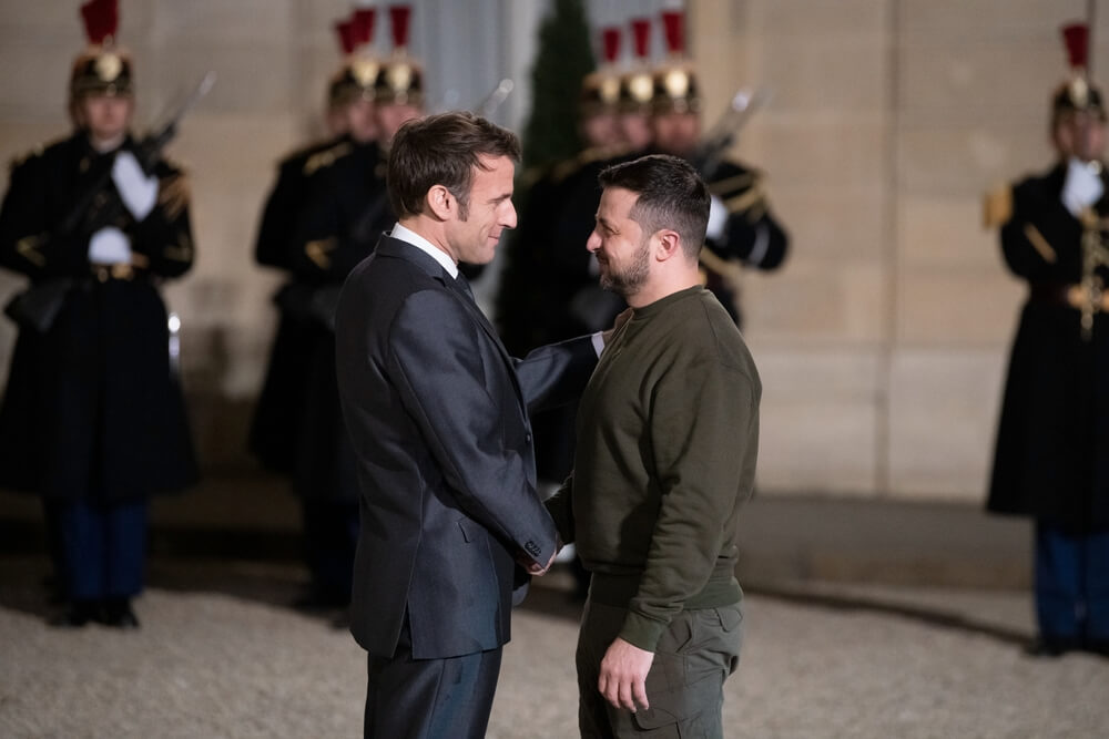 Macron, Zelensky