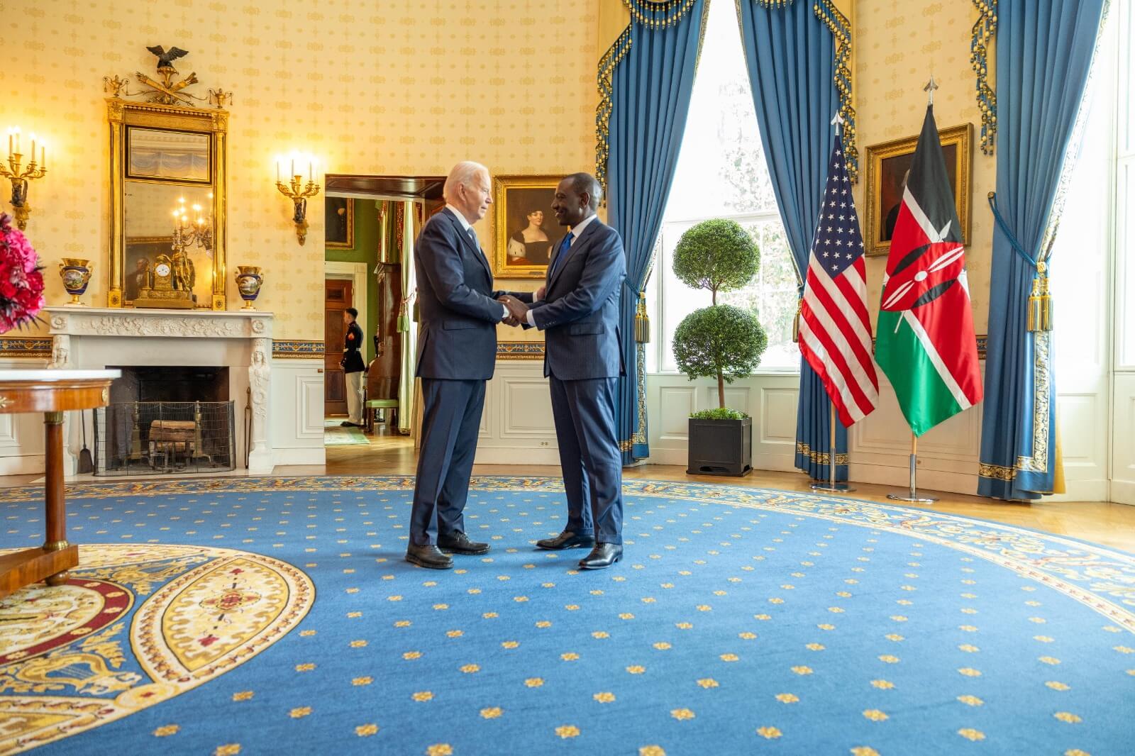 Joe Biden with William Ruto