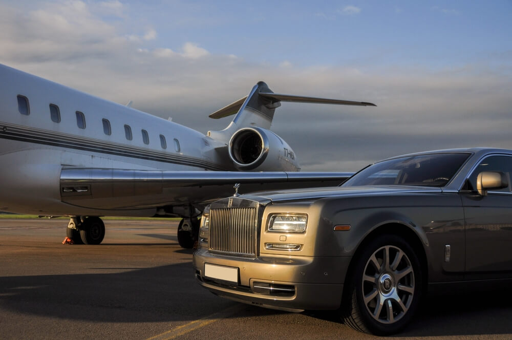 Heathrow, Private jet, Rolls Royce