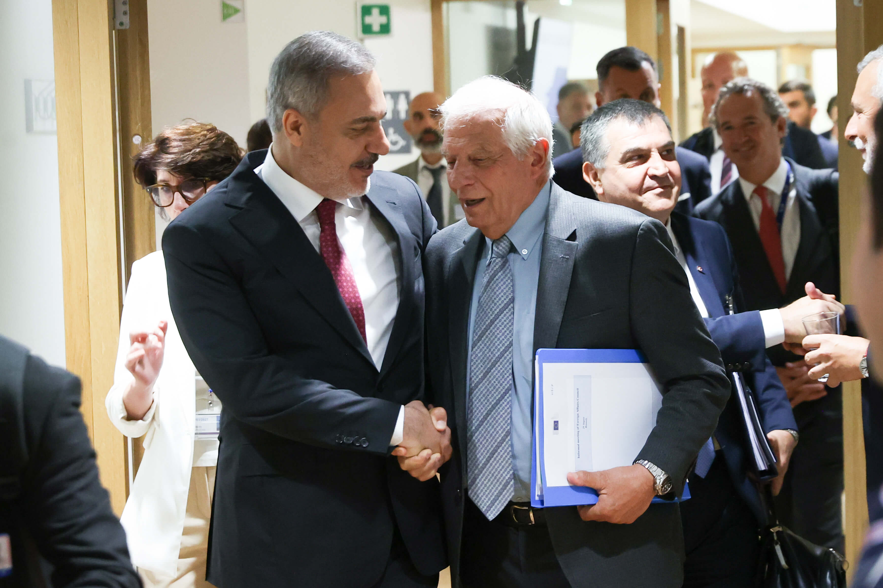 Hakan Fidan with Josep Burrell