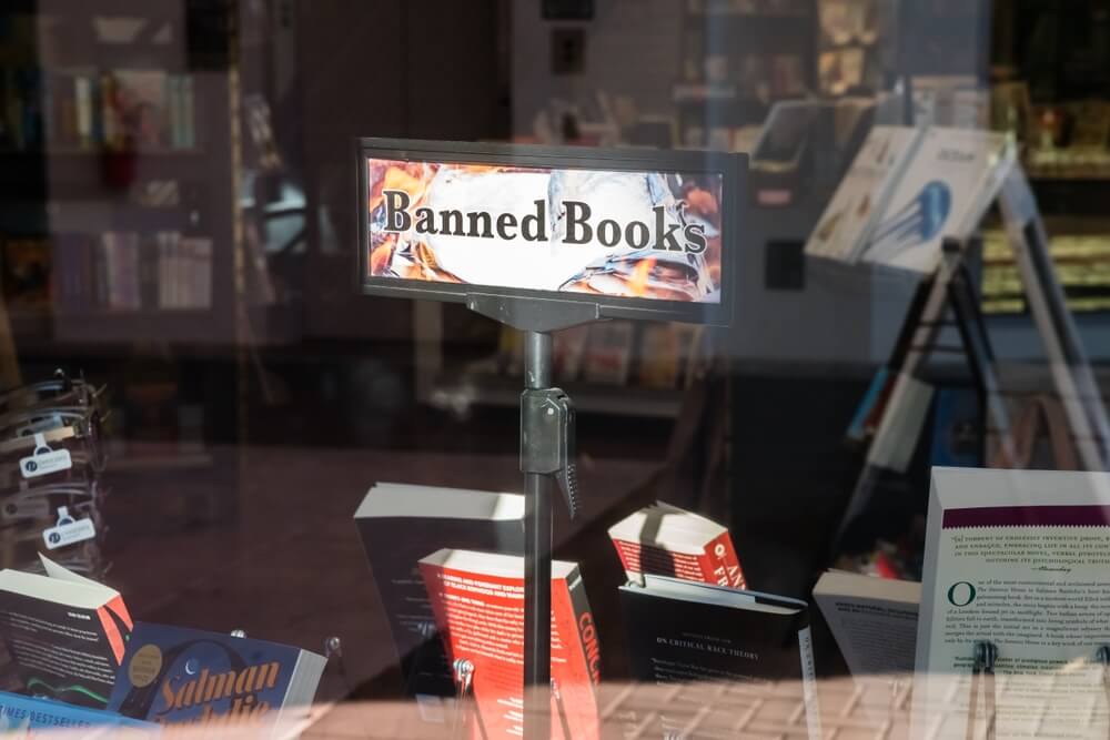 Banned Books Sign