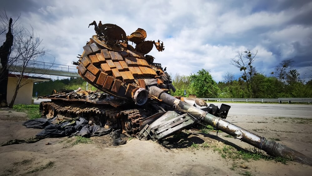 Destroyed Russian Tank