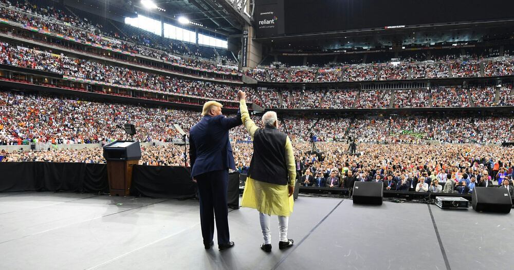 Donald Trump with Narendra Modi