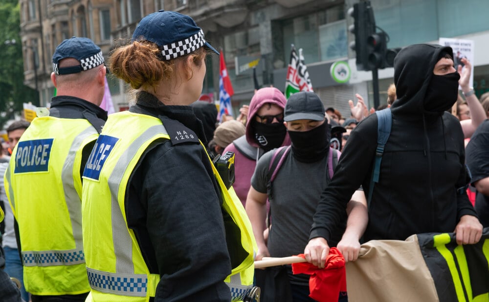 London Protest Far-Left