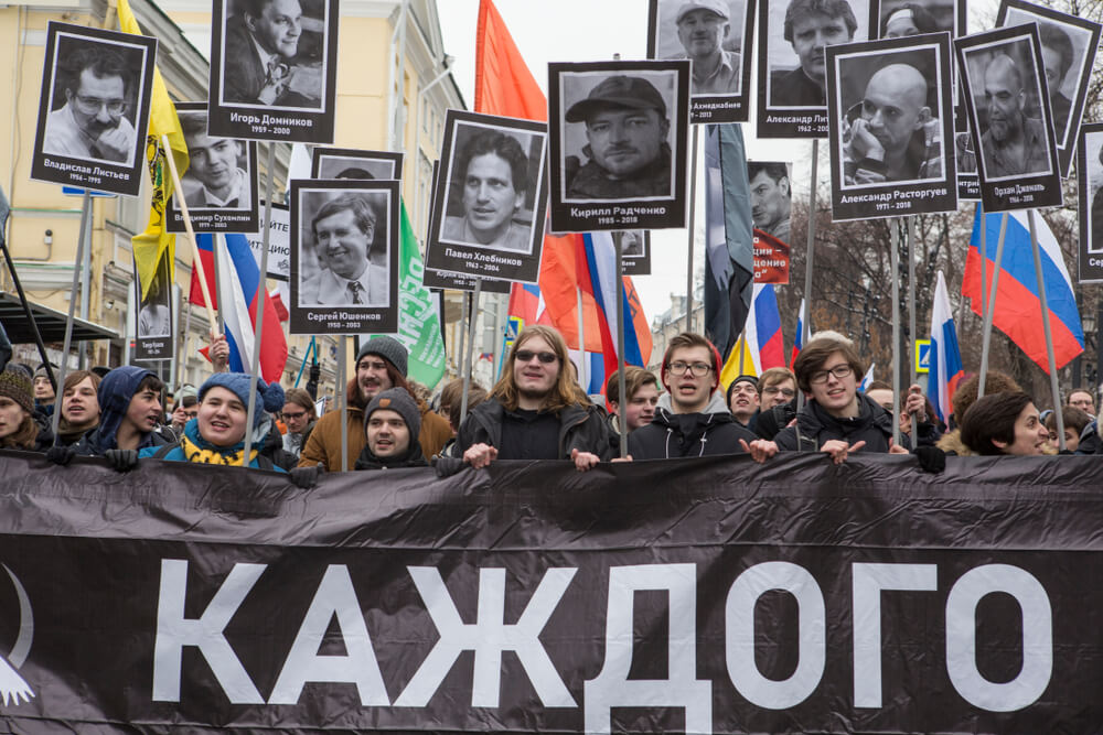 Anti-Putin Rally Moscow