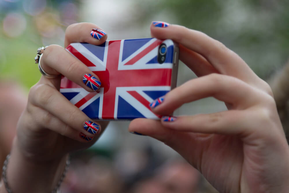 UK Flag Phone