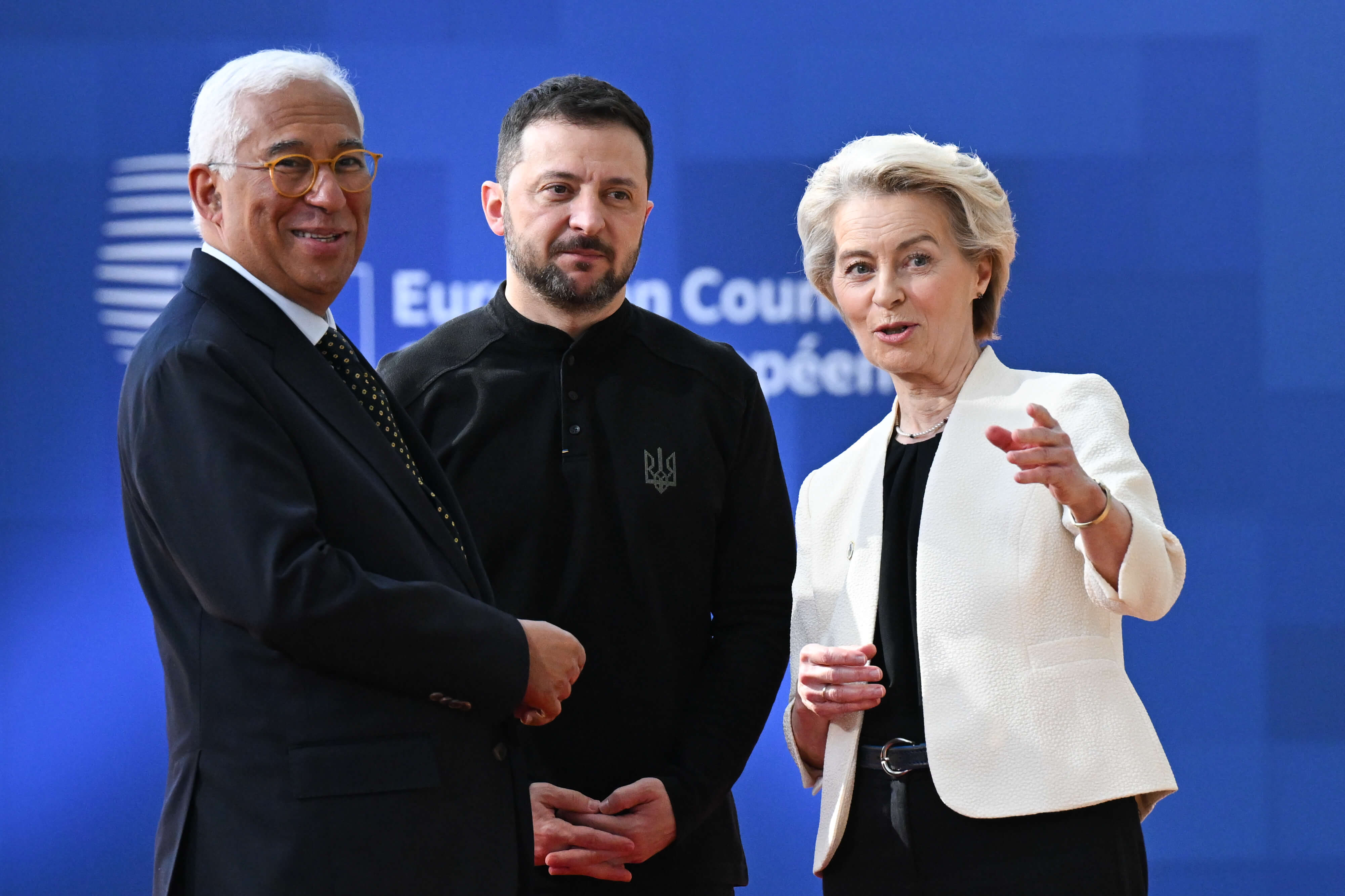 Antonio Costa, Volodymyr Zelenskyy, Ursula von der Leyen