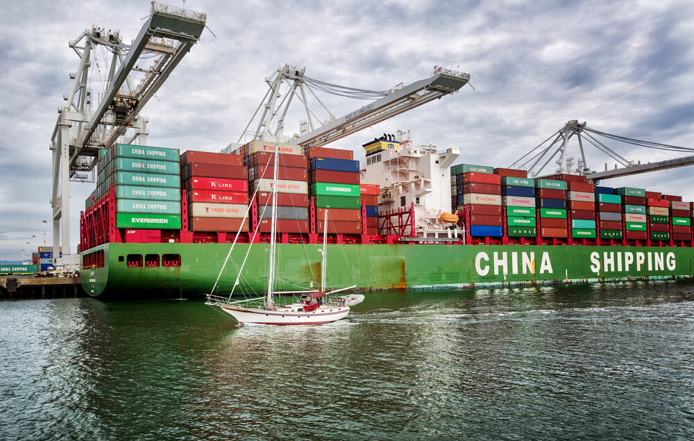 Chinese Container Ship