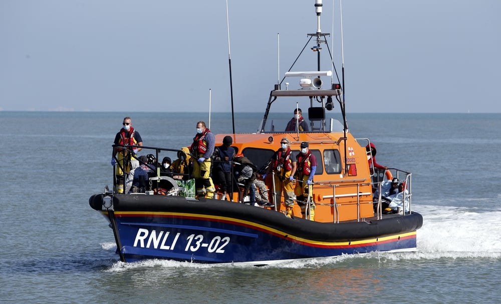 Migrants picked up at sea