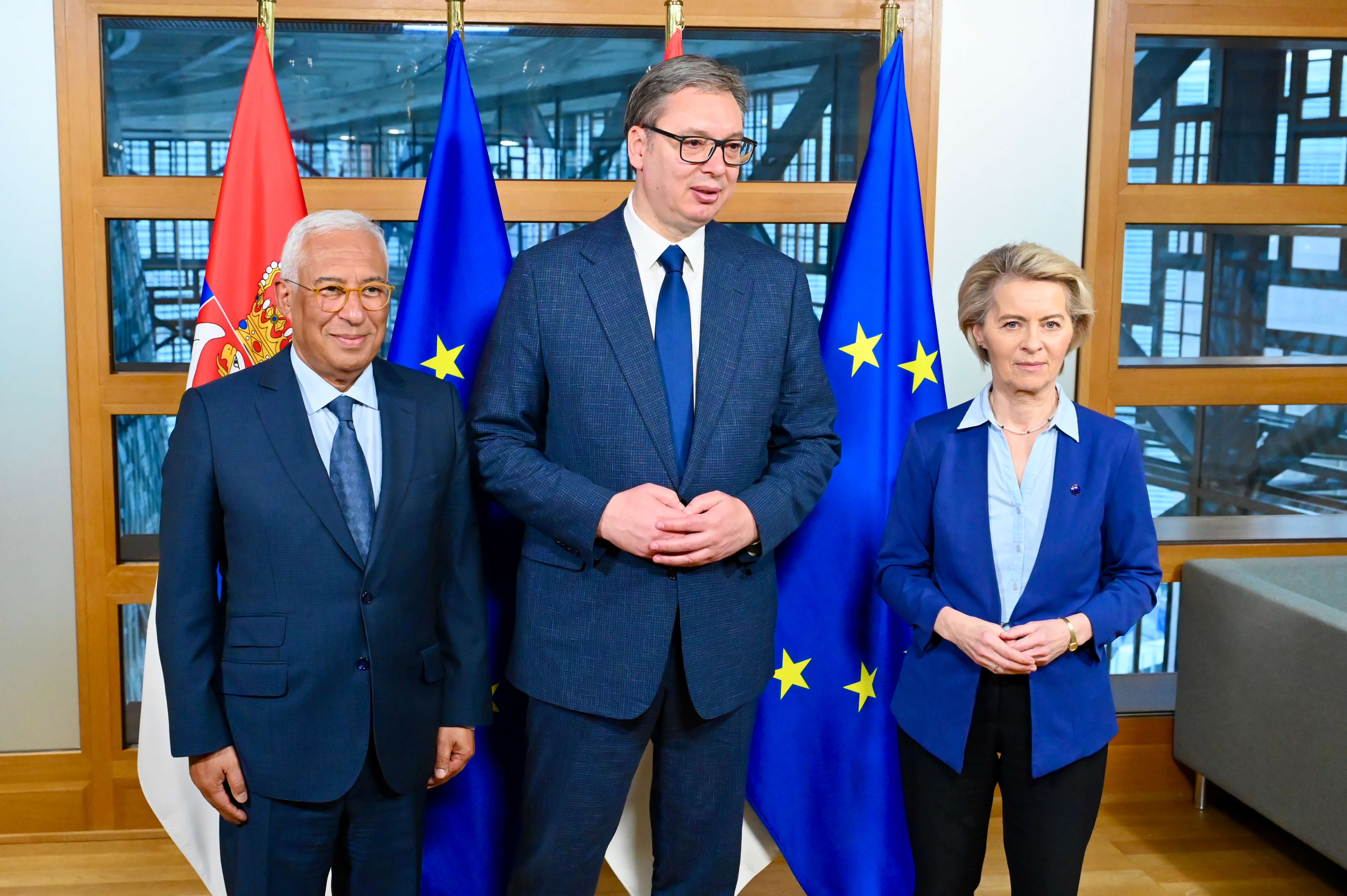 Antonio Costa, Aleksandar Vučić, Ursula Von der Leyen