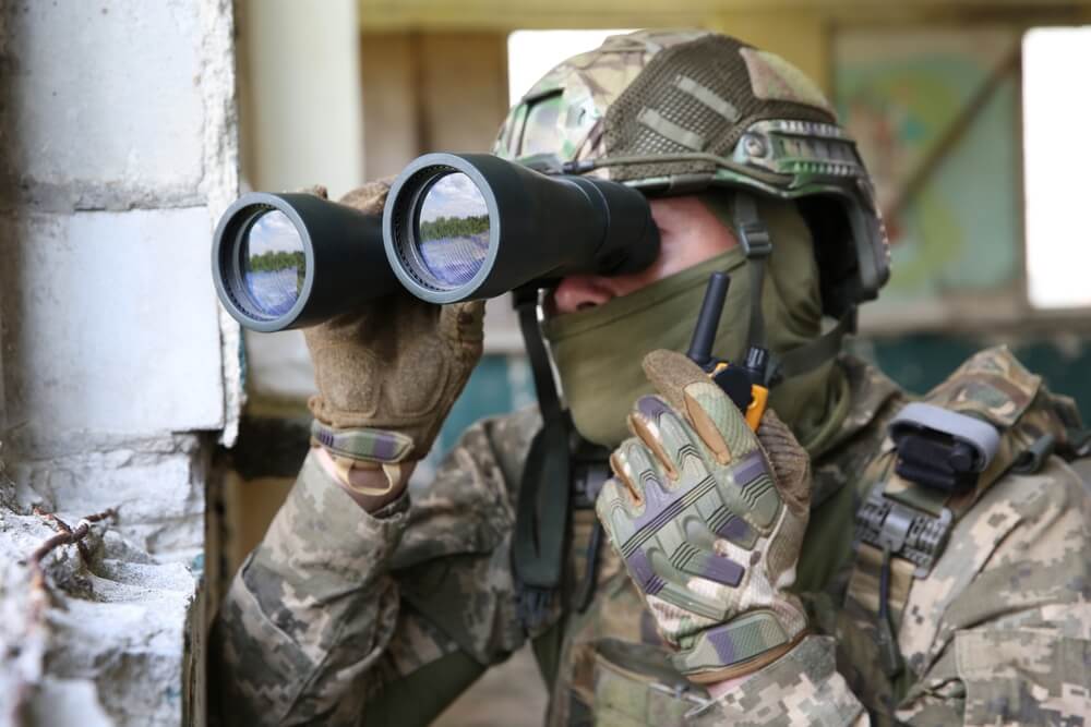 Soldier with Binoculars