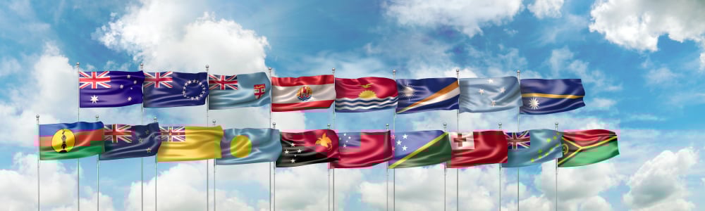 Pacific Islands Forum Flags