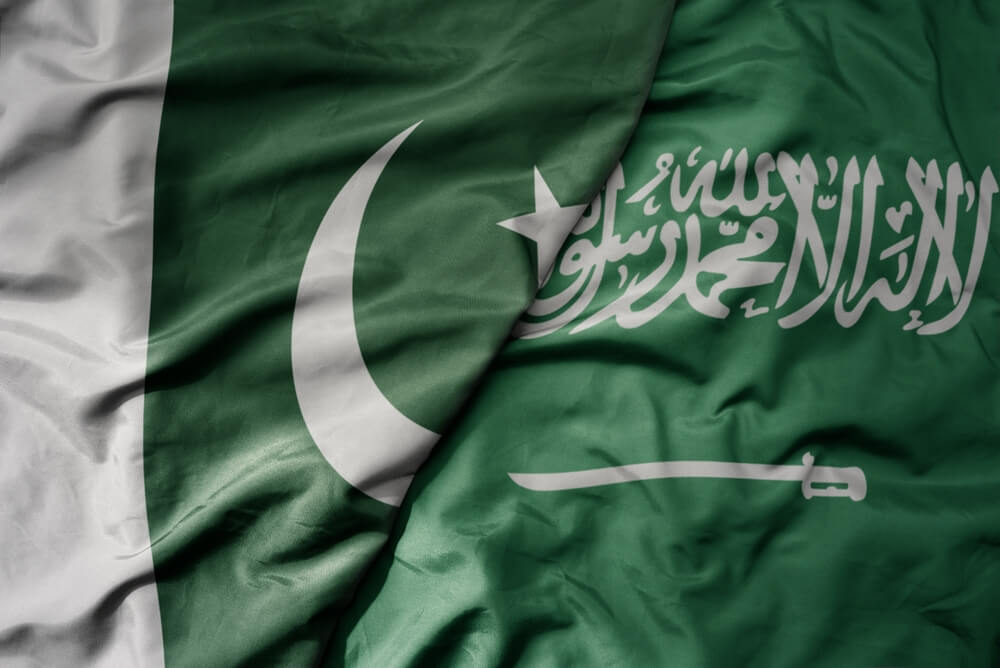 Pakistan, Saudi Arabia Flags