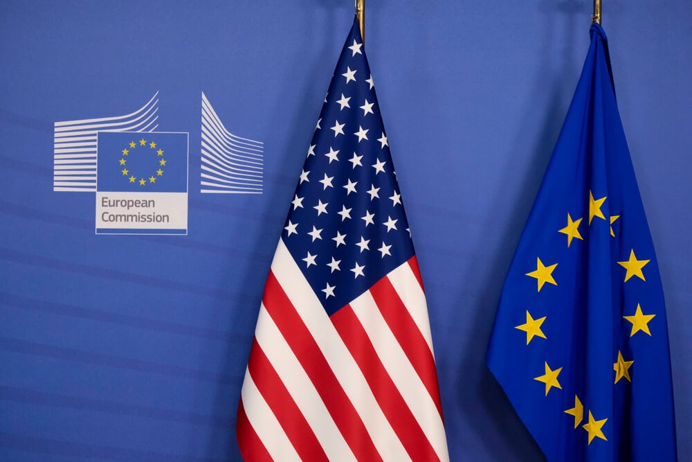 US EU Flags