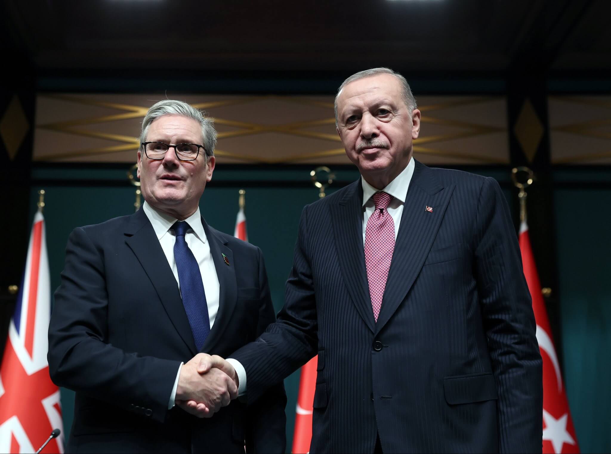 Keir Starmer, Recep Tayyip Erdogan