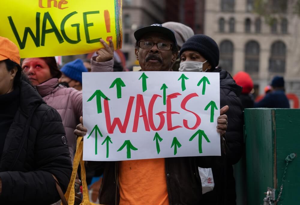 Labor Union Protest NYC