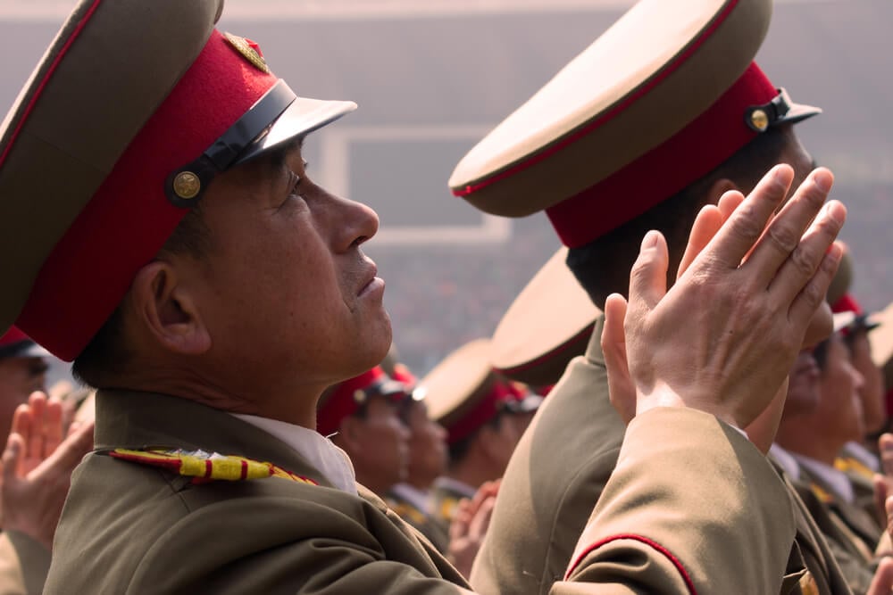 North Korea Army Officers