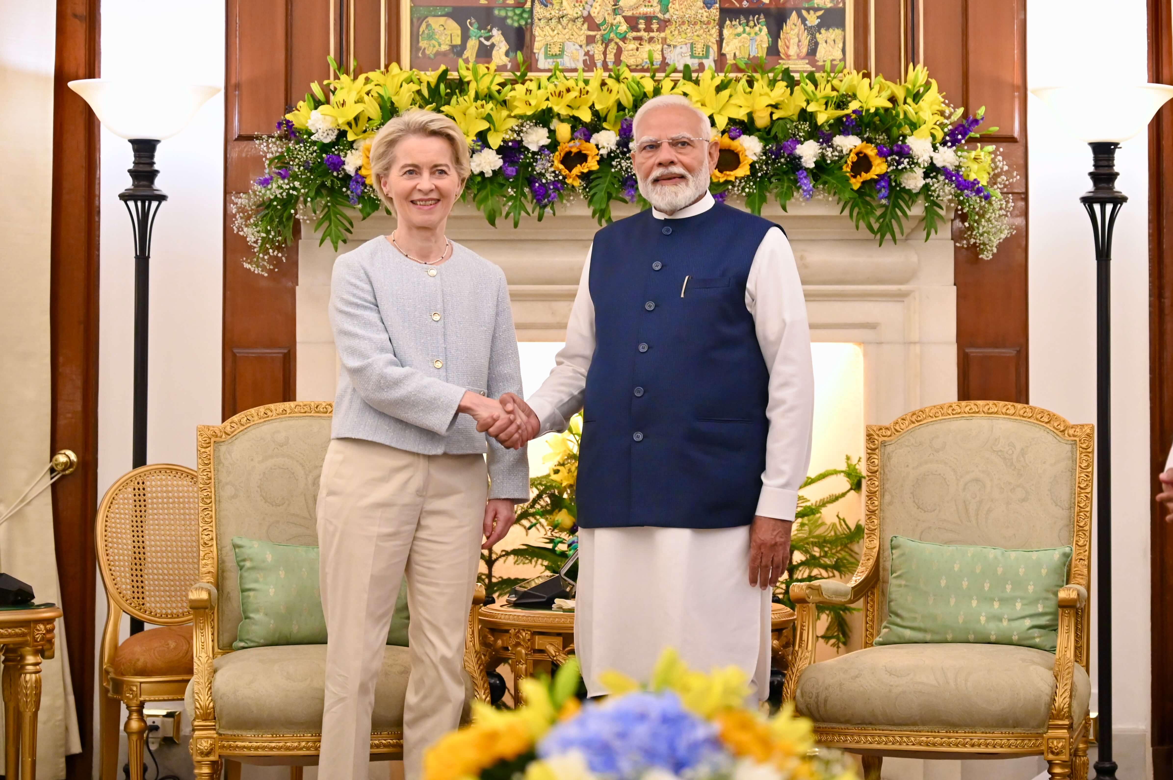 Ursula Von der Leyen, Narendra Modi