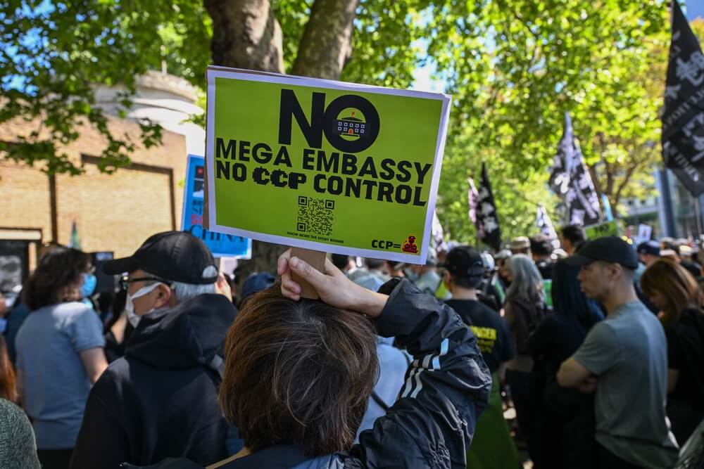 London Chinese Embassy Protest