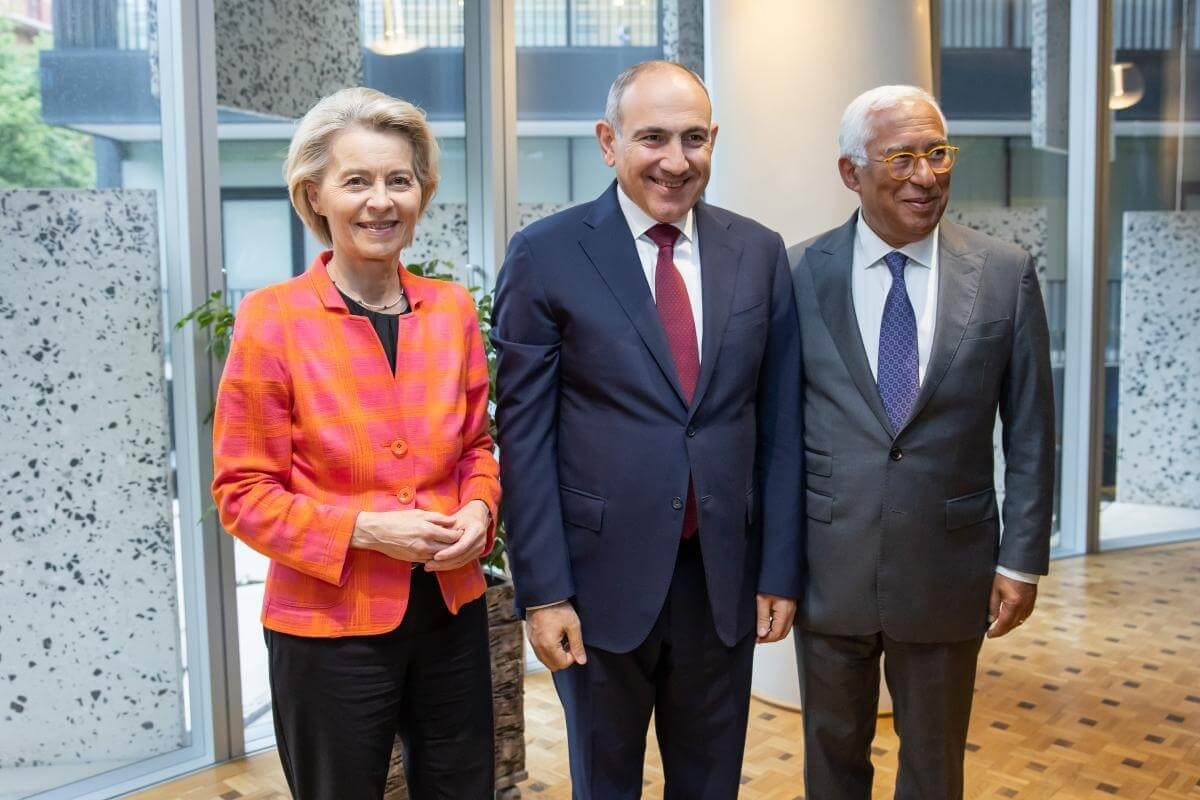 Ursula Von der Leyen, Nikol Pashinyan, Antonio Costa