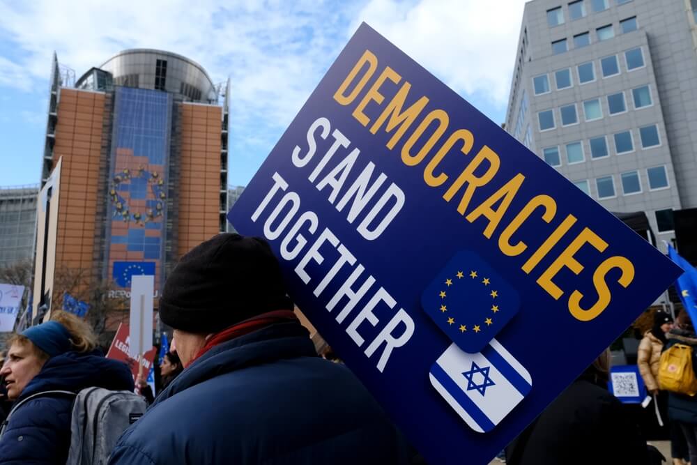 EU Israel Protest