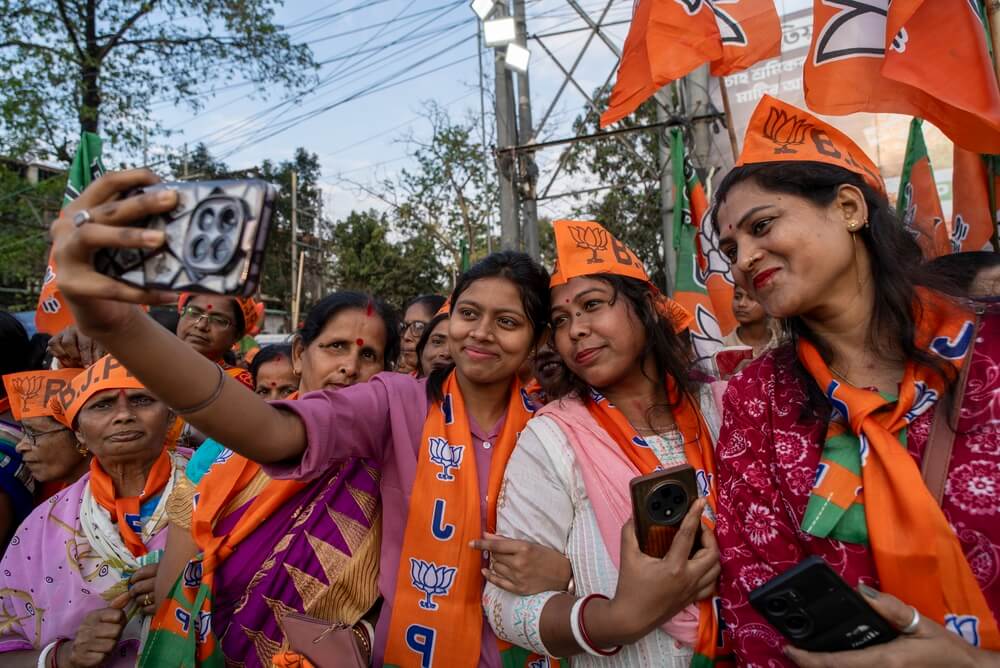 India Elections BJP Supporters