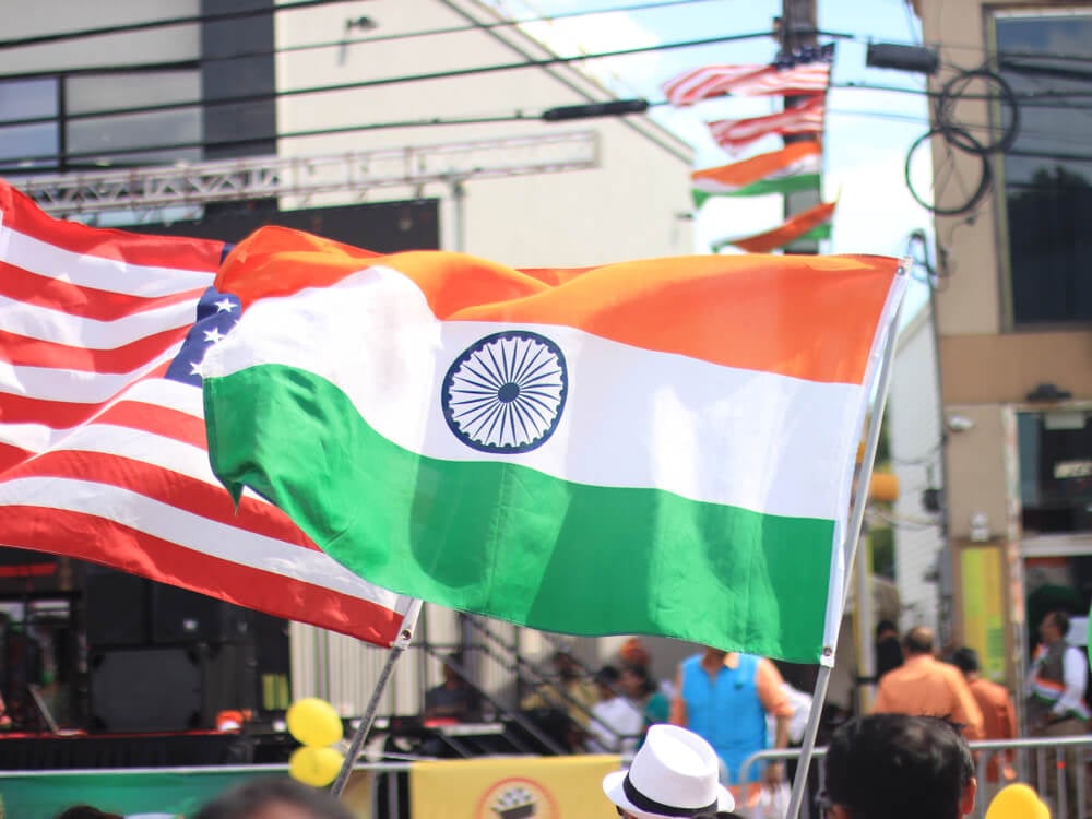 India US Flags