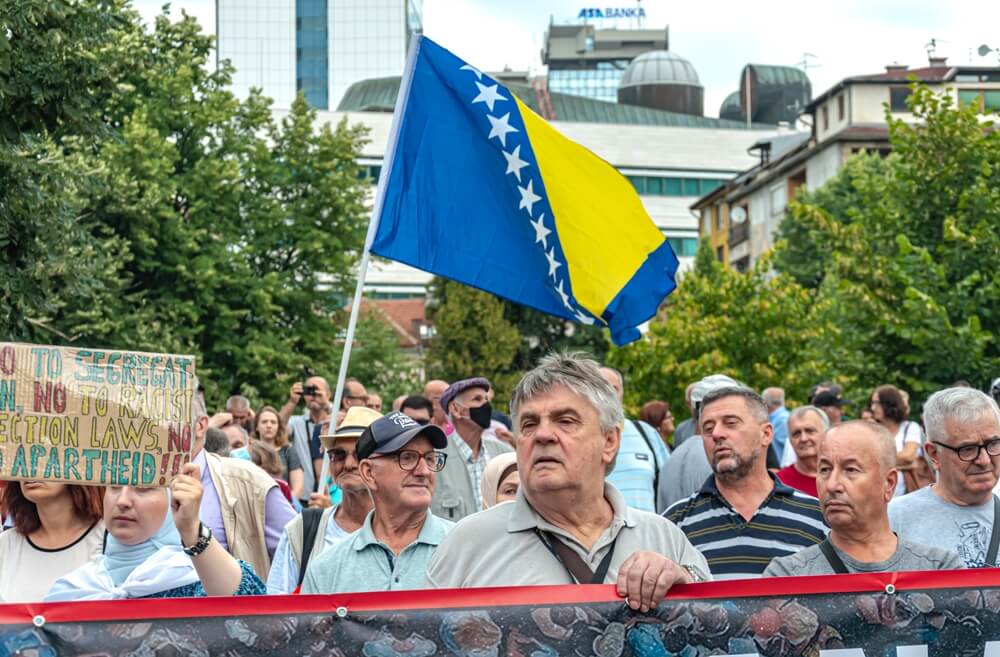 Bosnia Protest