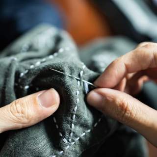 customers to mend worn clothes