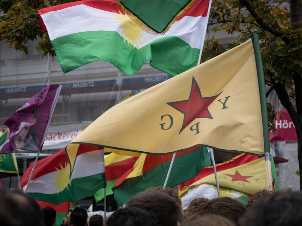 Syria Kurds Flags