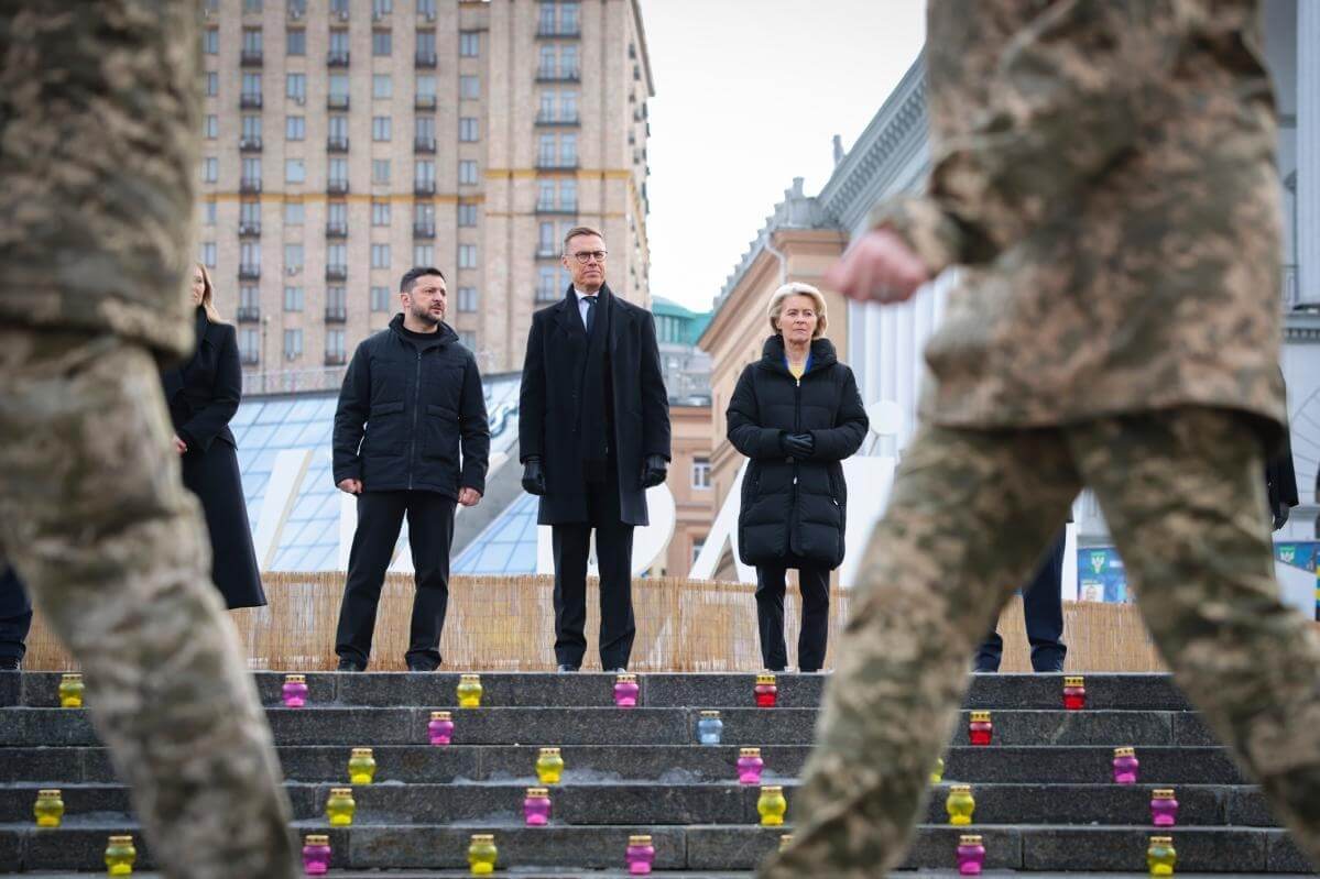 Volodymyr Zelenskyy, Alexander Stubb, Ursula Von der Leyen