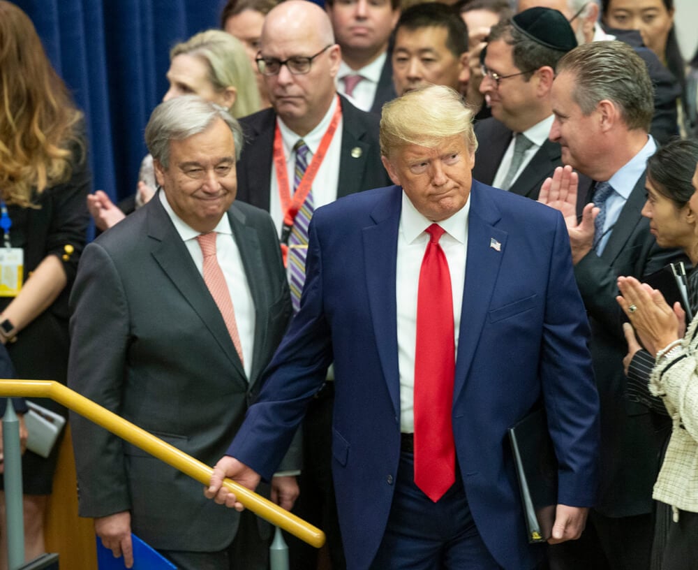 Antonio Guterres, Donald Trump
