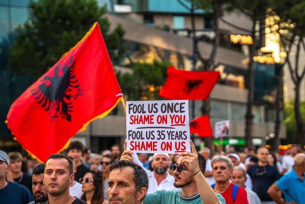 Albania Protest
